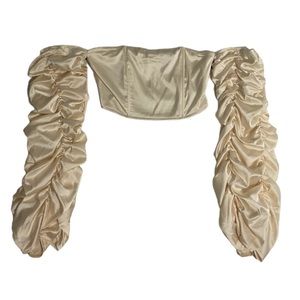 Renaissance crop top in cream